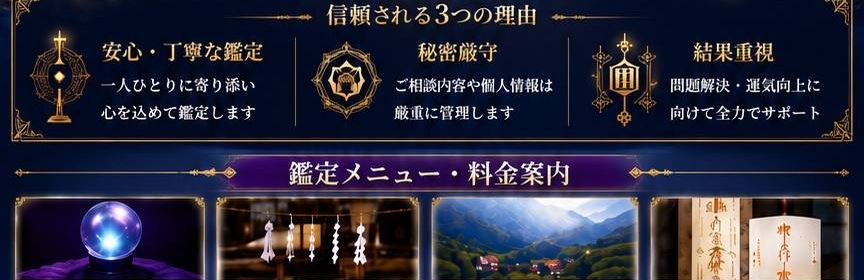 初回限定5,000円　信頼される3つの理由